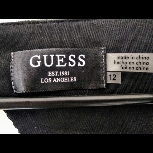 🌼SOLD🌼GUESS Cutout Ribbed BodyCon Little Black Dress - Picture 3 of 4